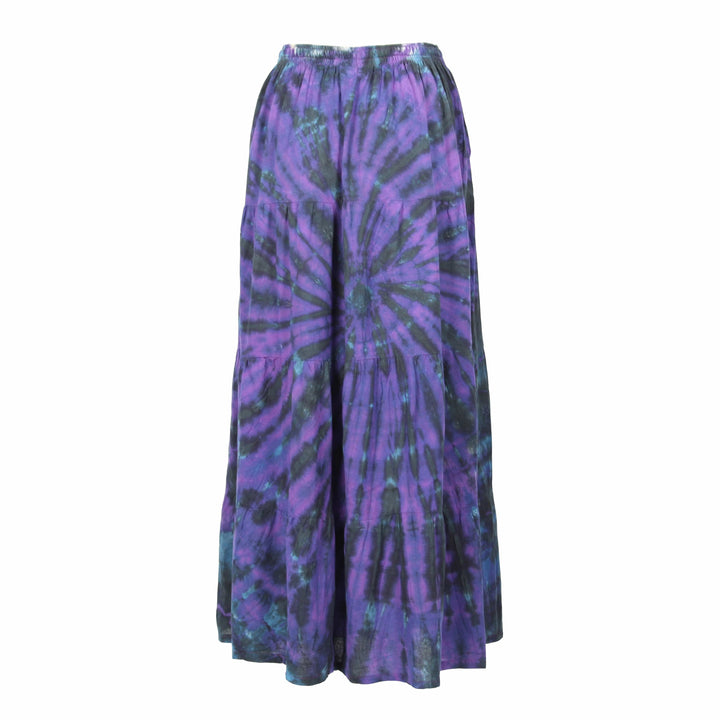 Tie Dye Tiered Maxi Skirt