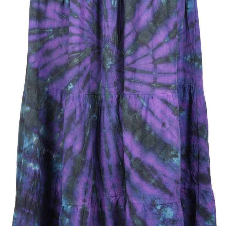 Tie Dye Tiered Maxi Skirt