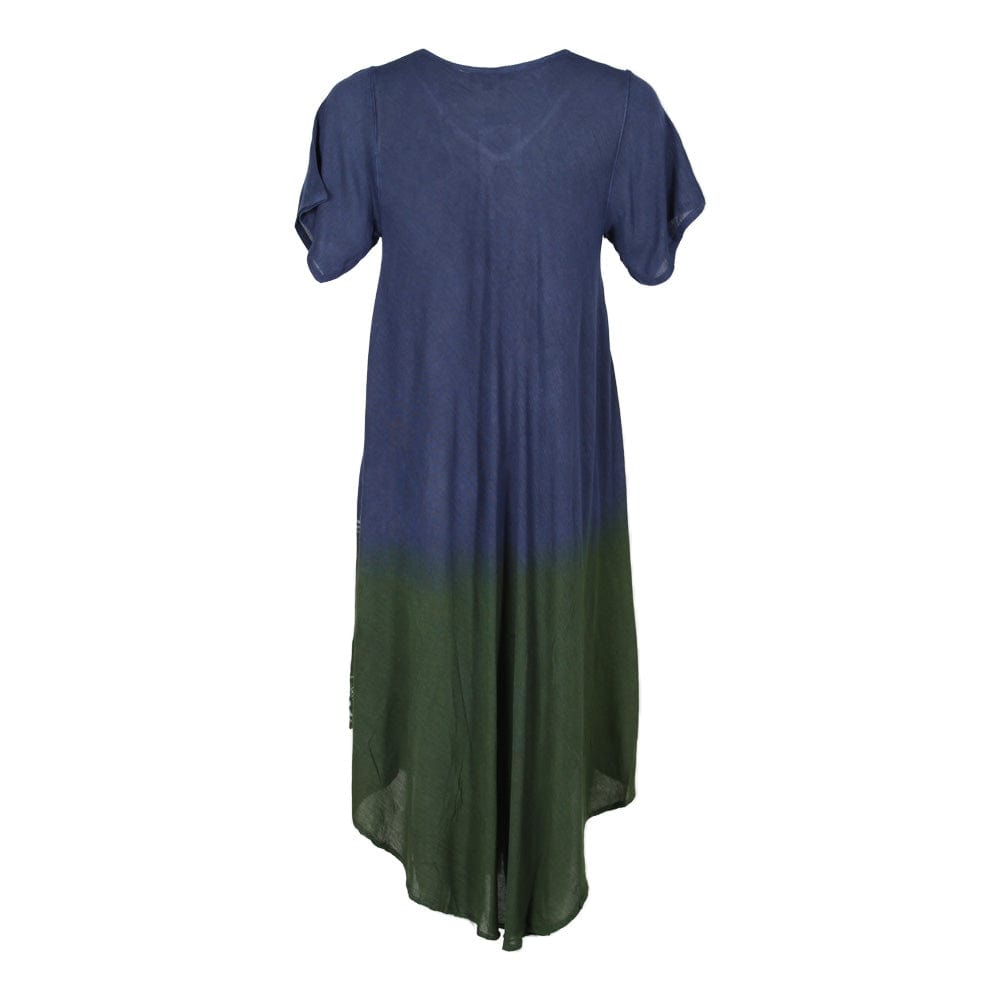 Dip Dye Cap Sleeve Dress