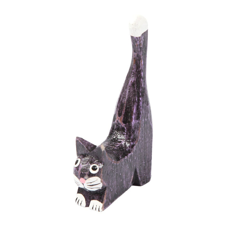 Wooden Cat Shelf Ornament