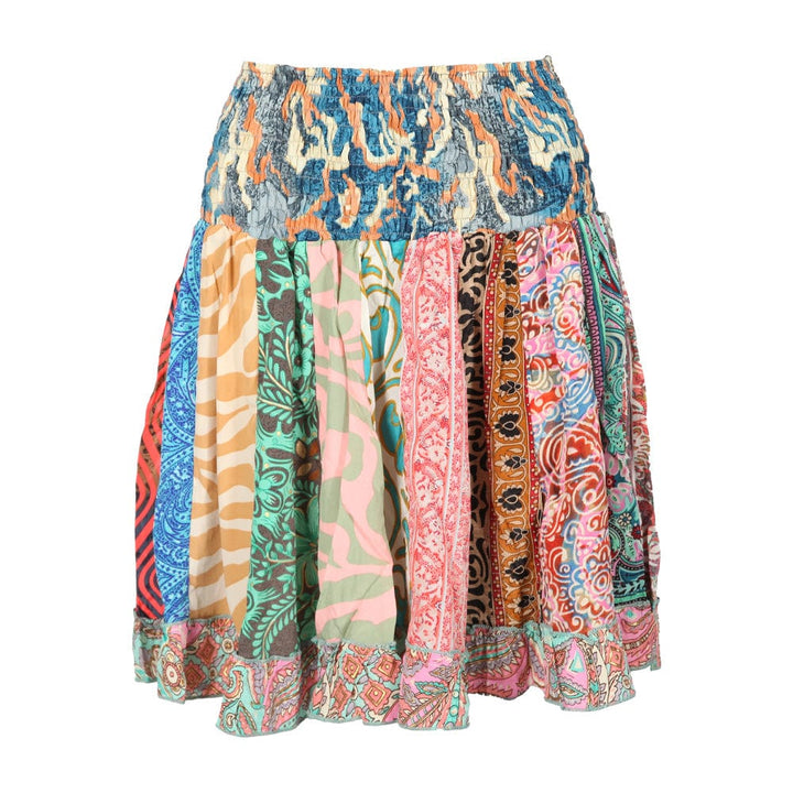 Patchwork Mini Skirt