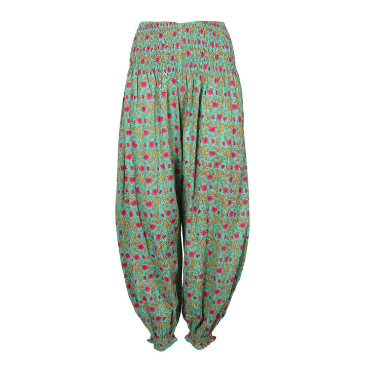 Flower Print Indian Genie Pants