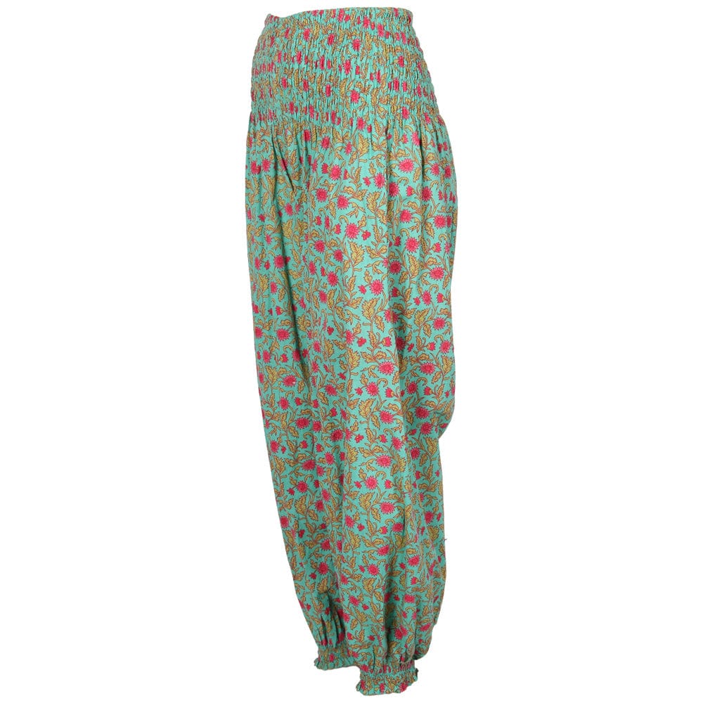 Flower Print Indian Genie Pants