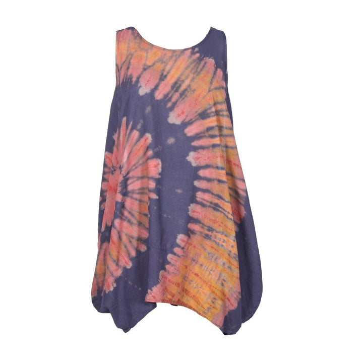 Tie Dye Balloon Tunic Dress