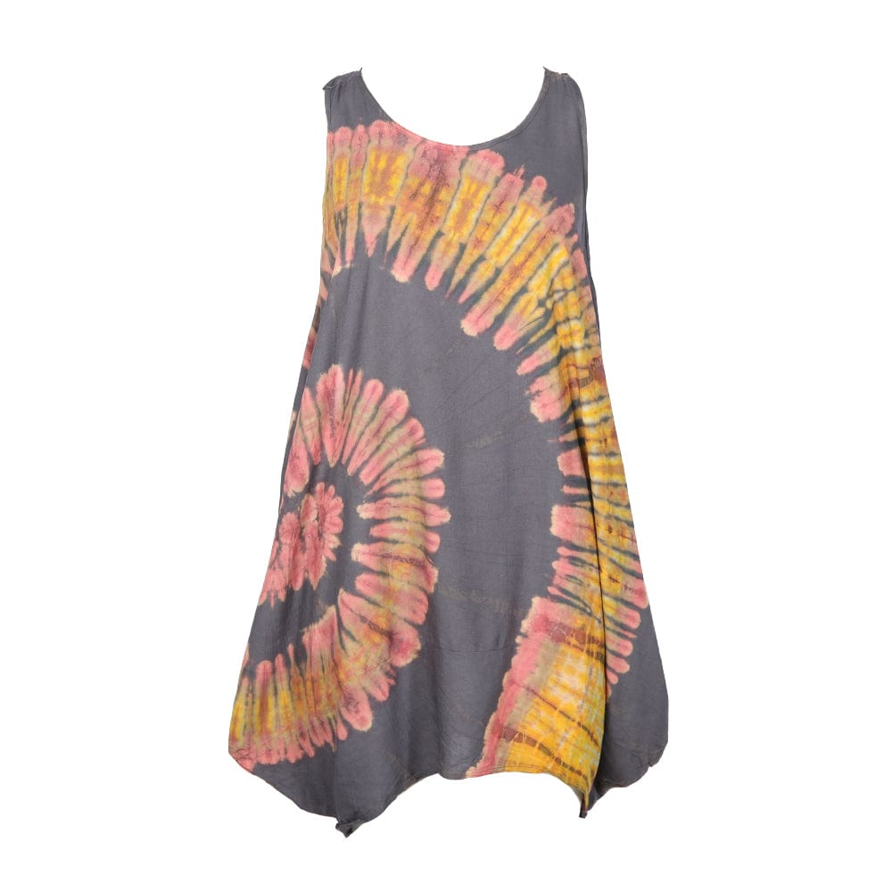 Tie Dye Balloon Tunic Dress