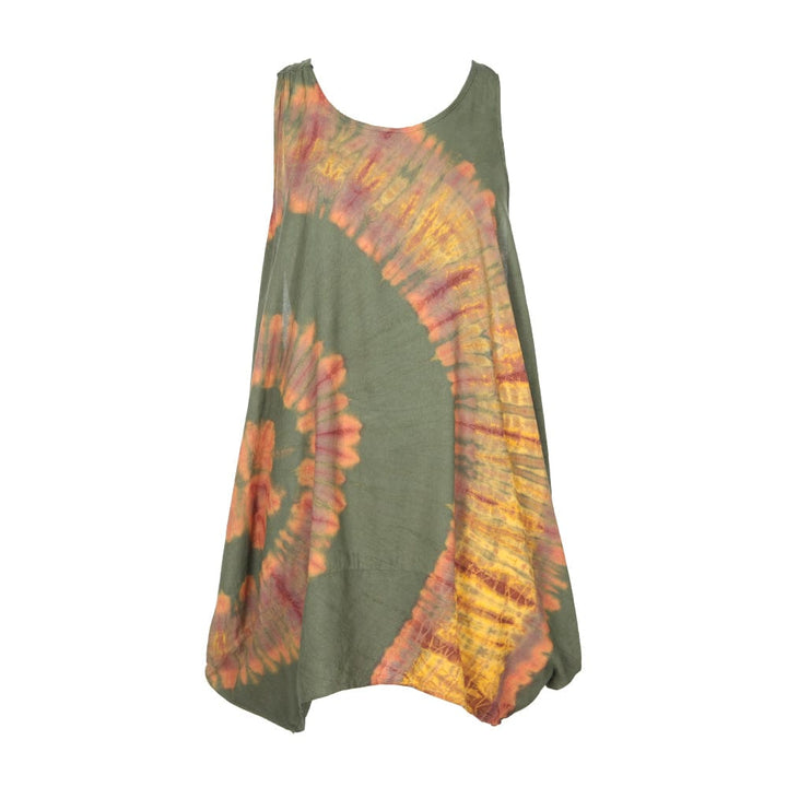 Tie Dye Balloon Tunic Dress