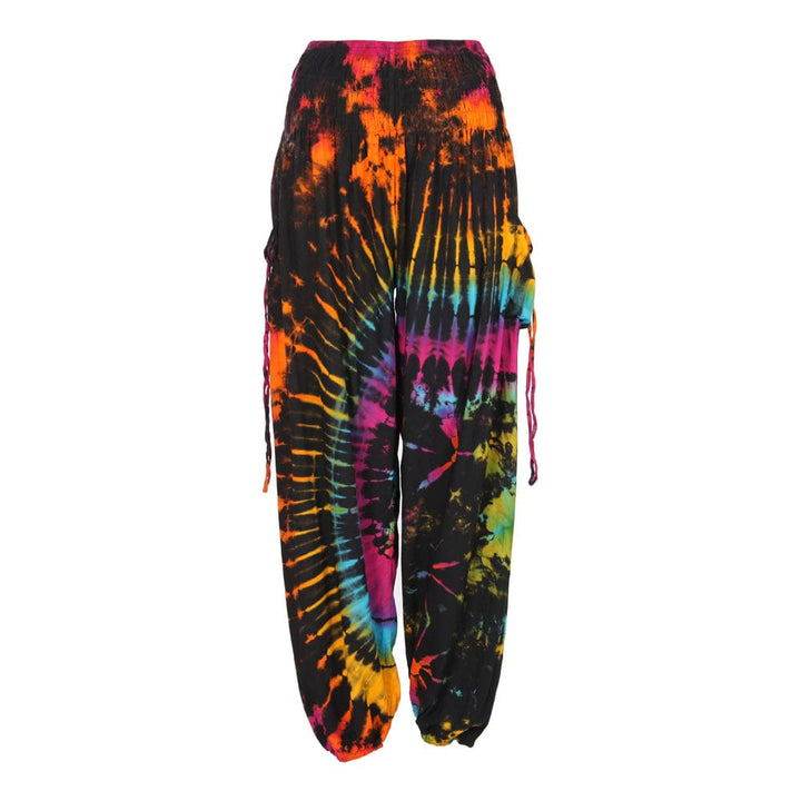 Tie Dye Cargo Harem Pants