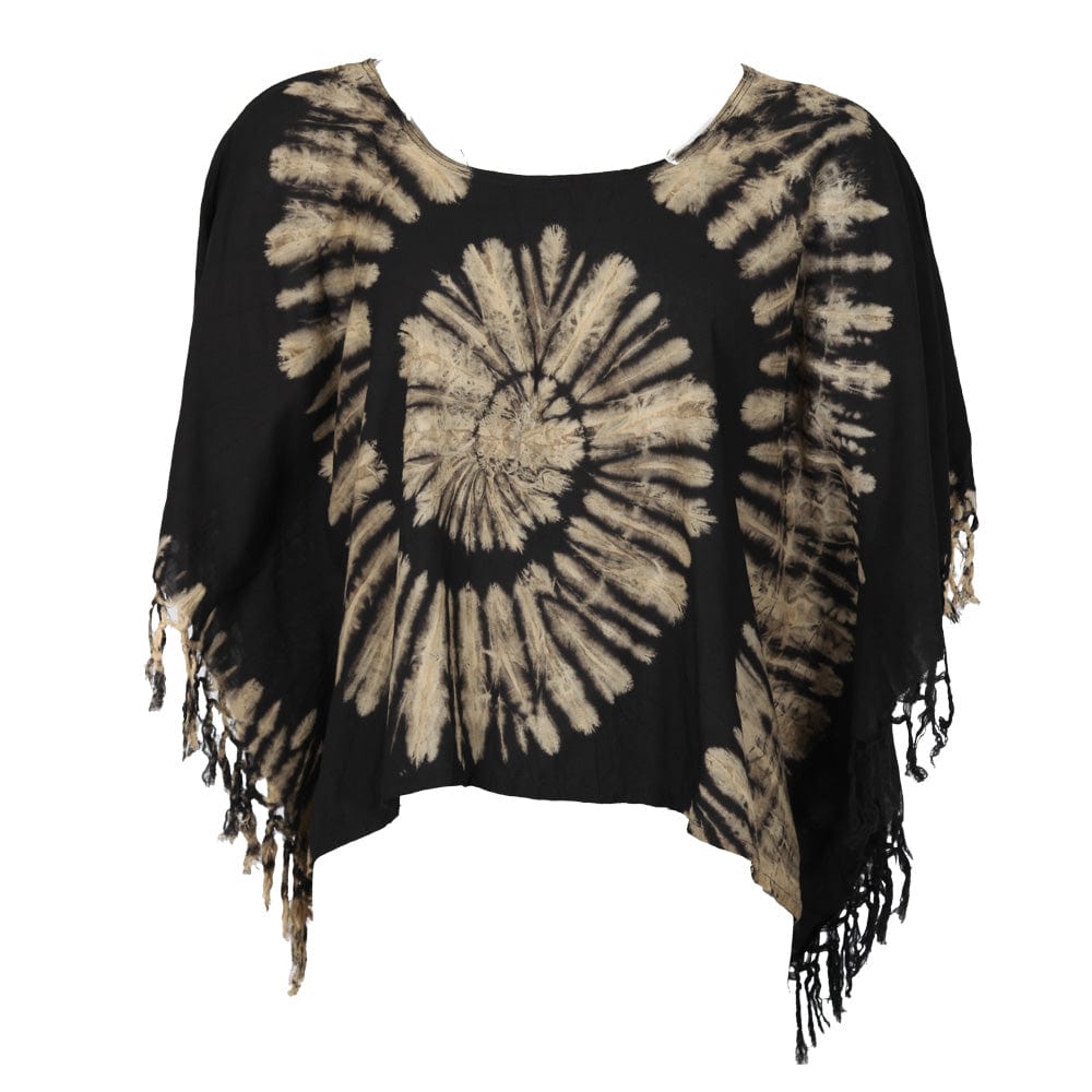 Tie Dye Cropped Poncho