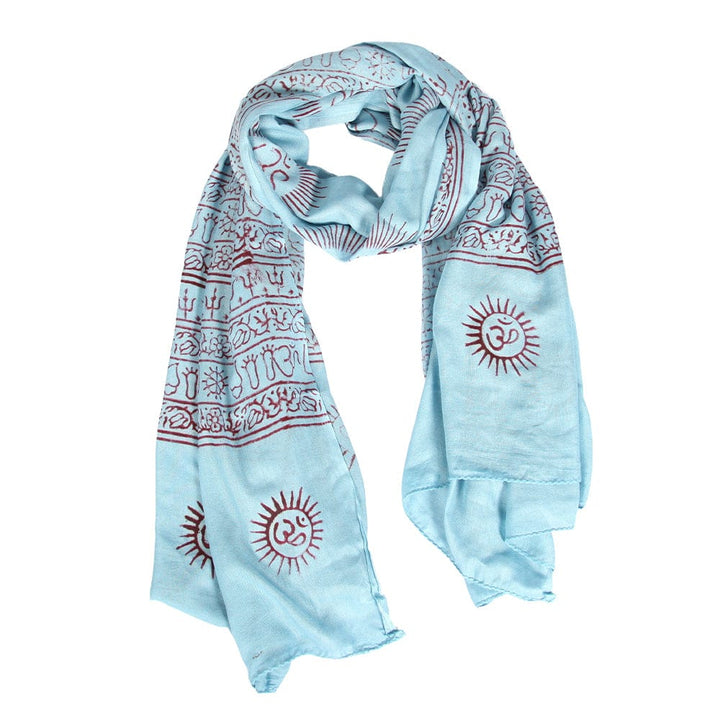 Large OM Print Scarf