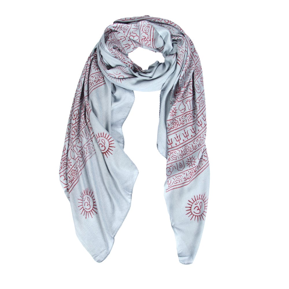 Large OM Print Scarf