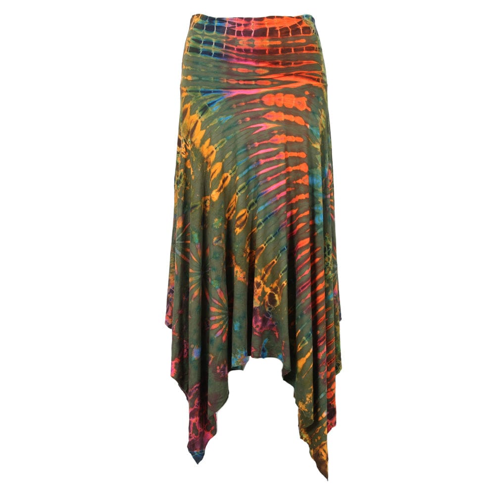 Tie Dye Midi Skirt