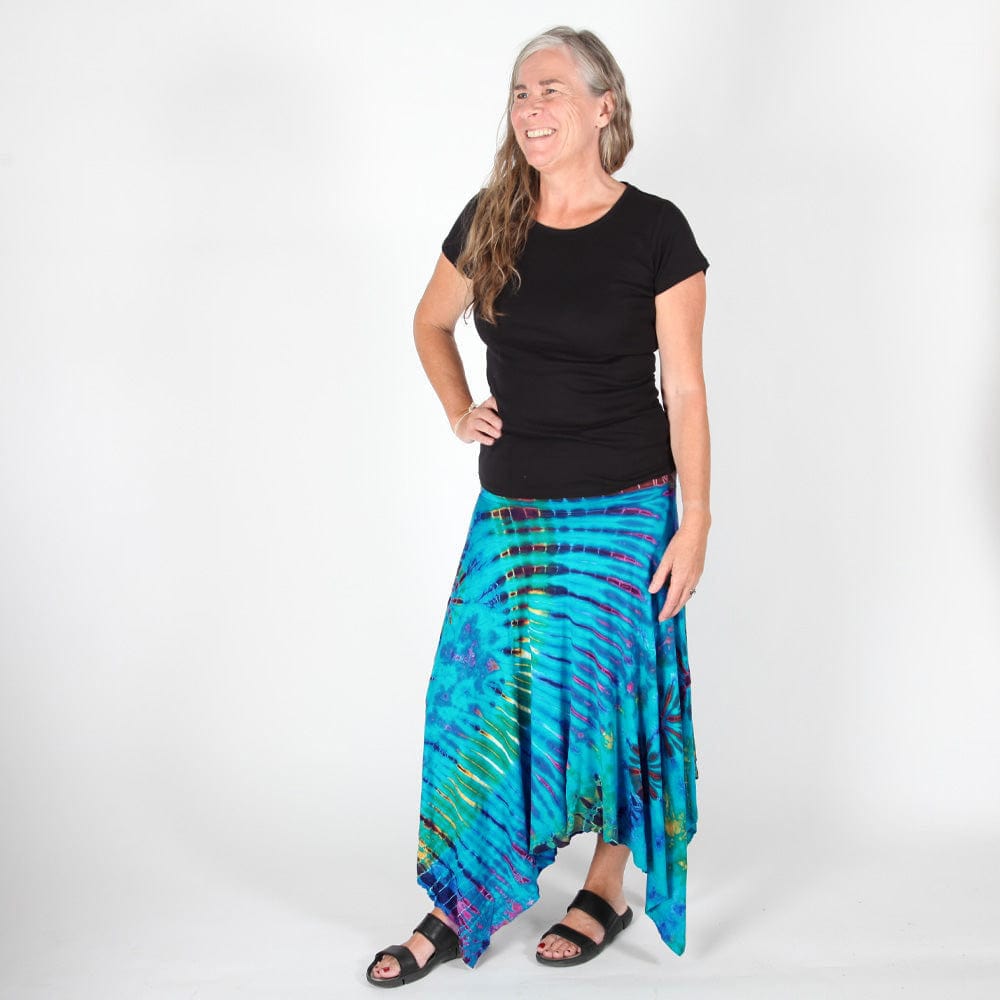 Tie Dye Midi Skirt