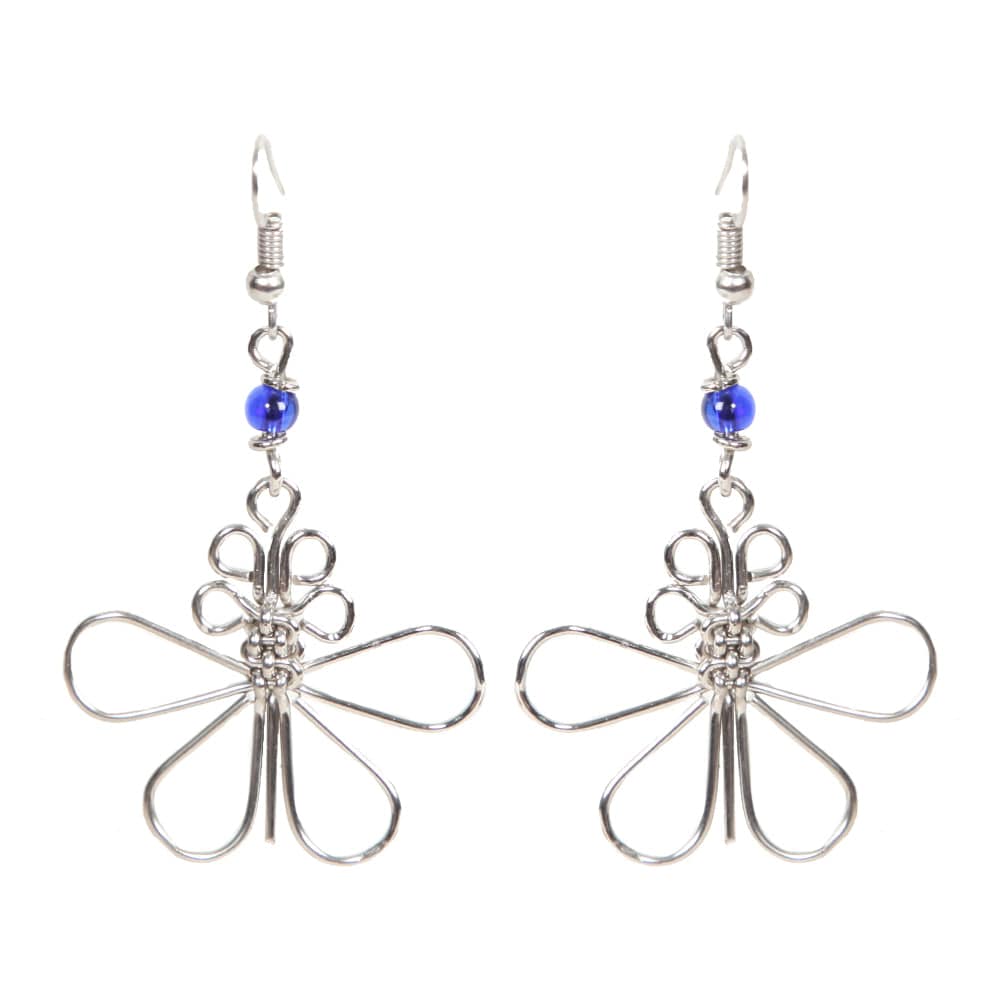 Wire Butterfly Earrings