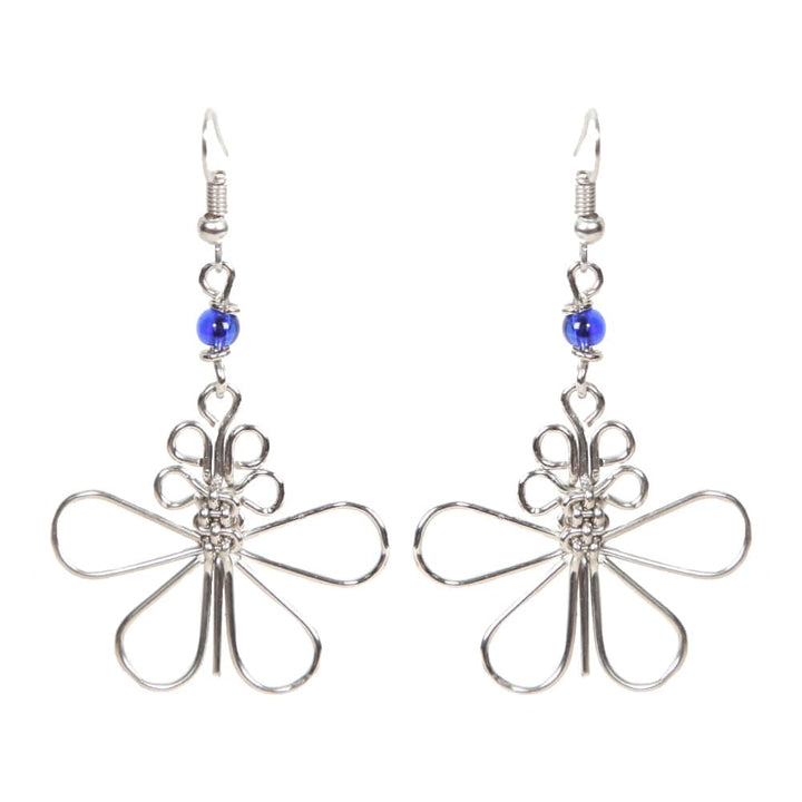 Wire Butterfly Earrings