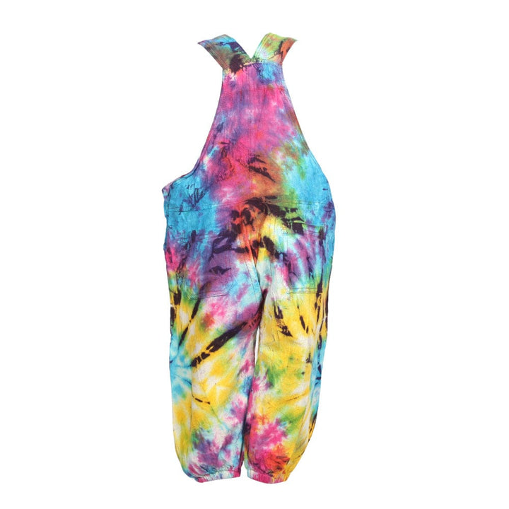 Kids Rainbow Tie Dye Dungarees