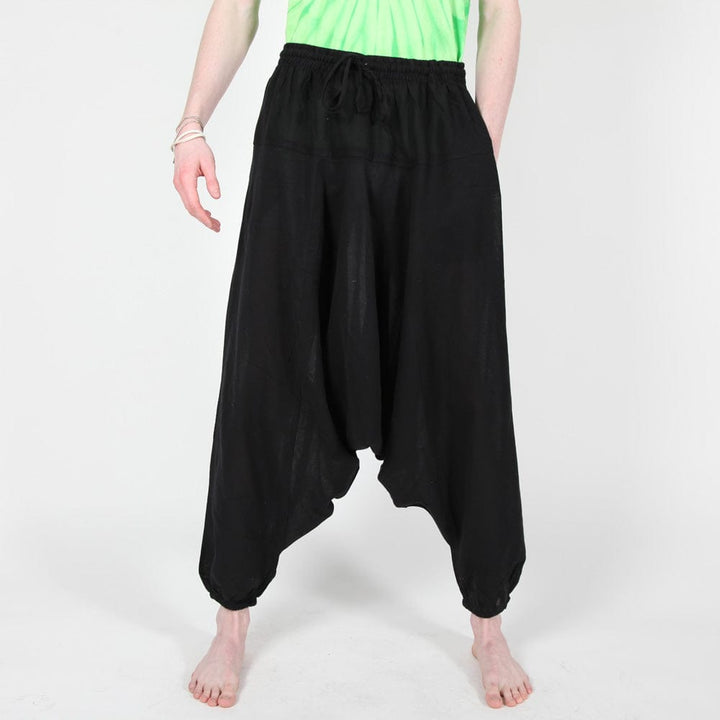 Low Cotton Jogger Harem Pants