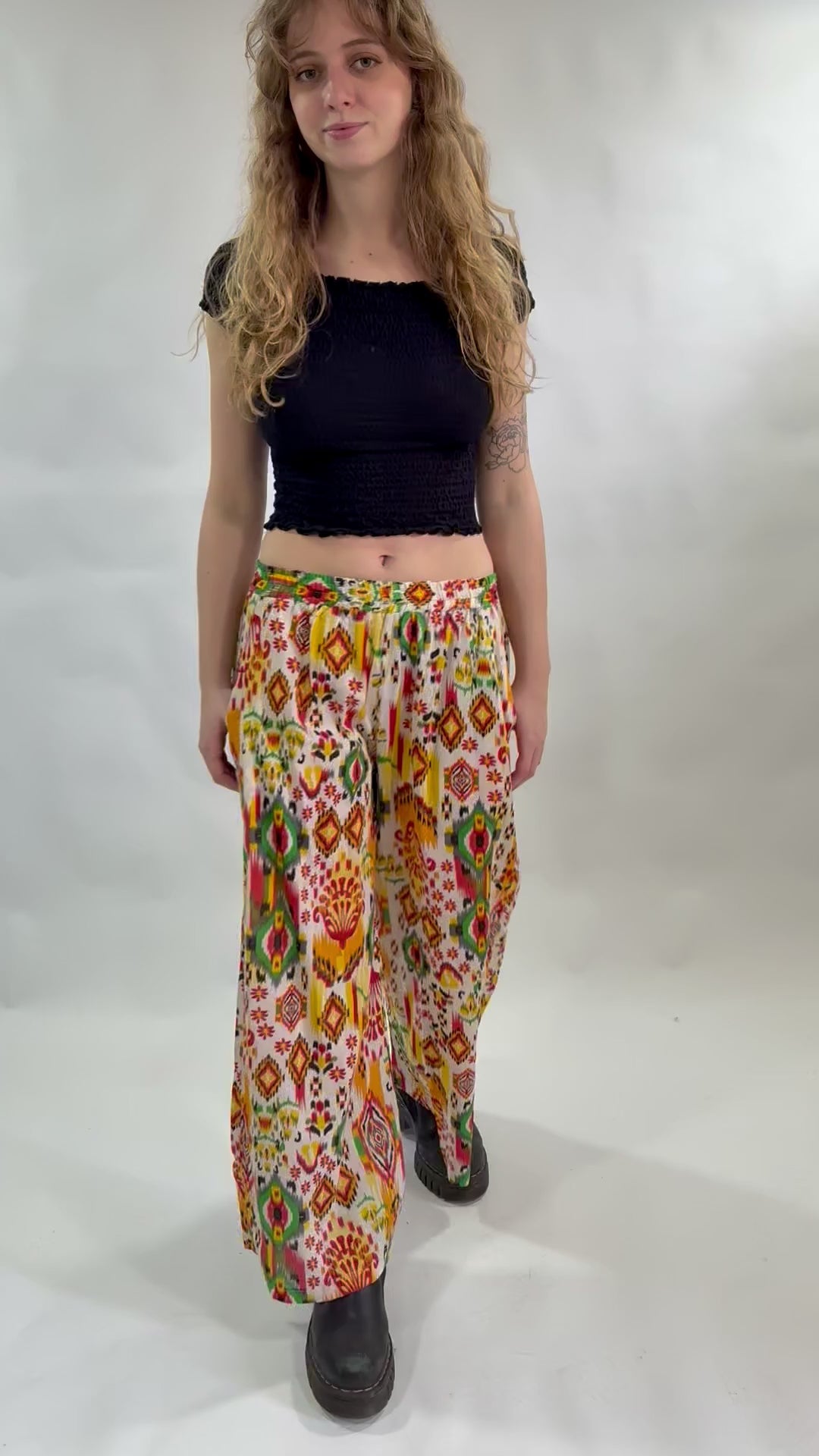 Ikat Print Trousers