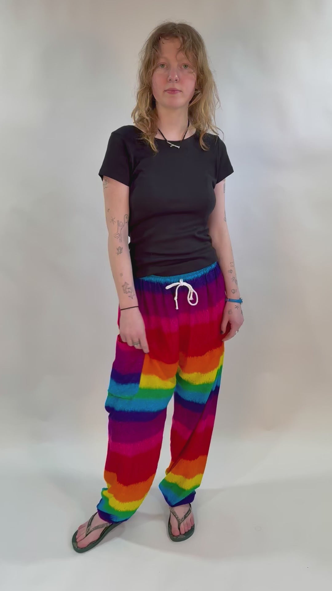 Rainbow Jogger Harem Pants