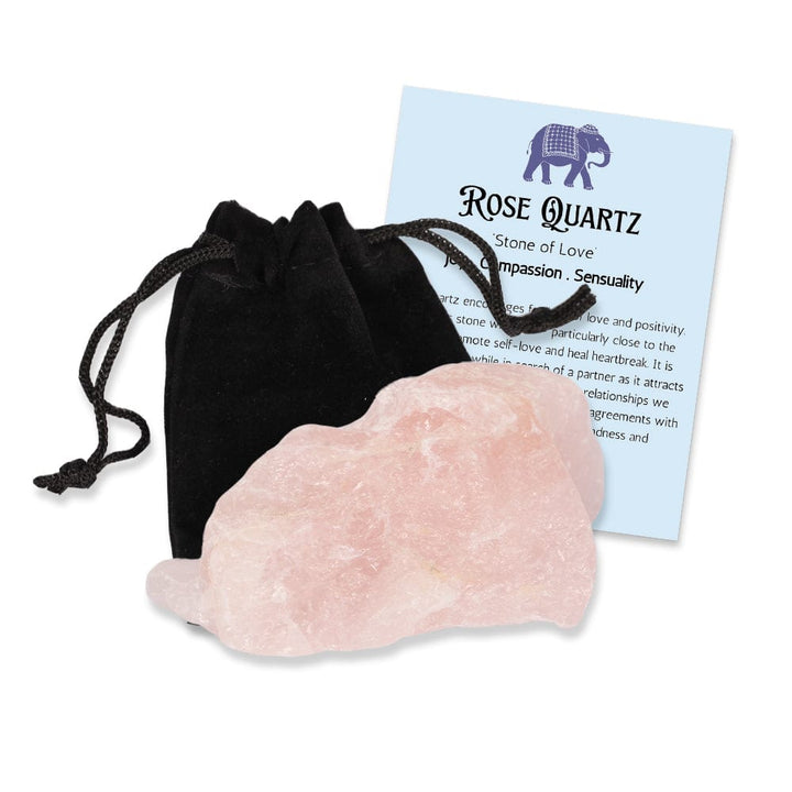 Rose Quartz Rough Crystal - Joy . Compassion . Sensuality