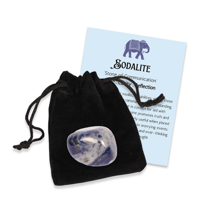 Sodalite Crystal Tumble Stone - Logic . Clarity . Reflection