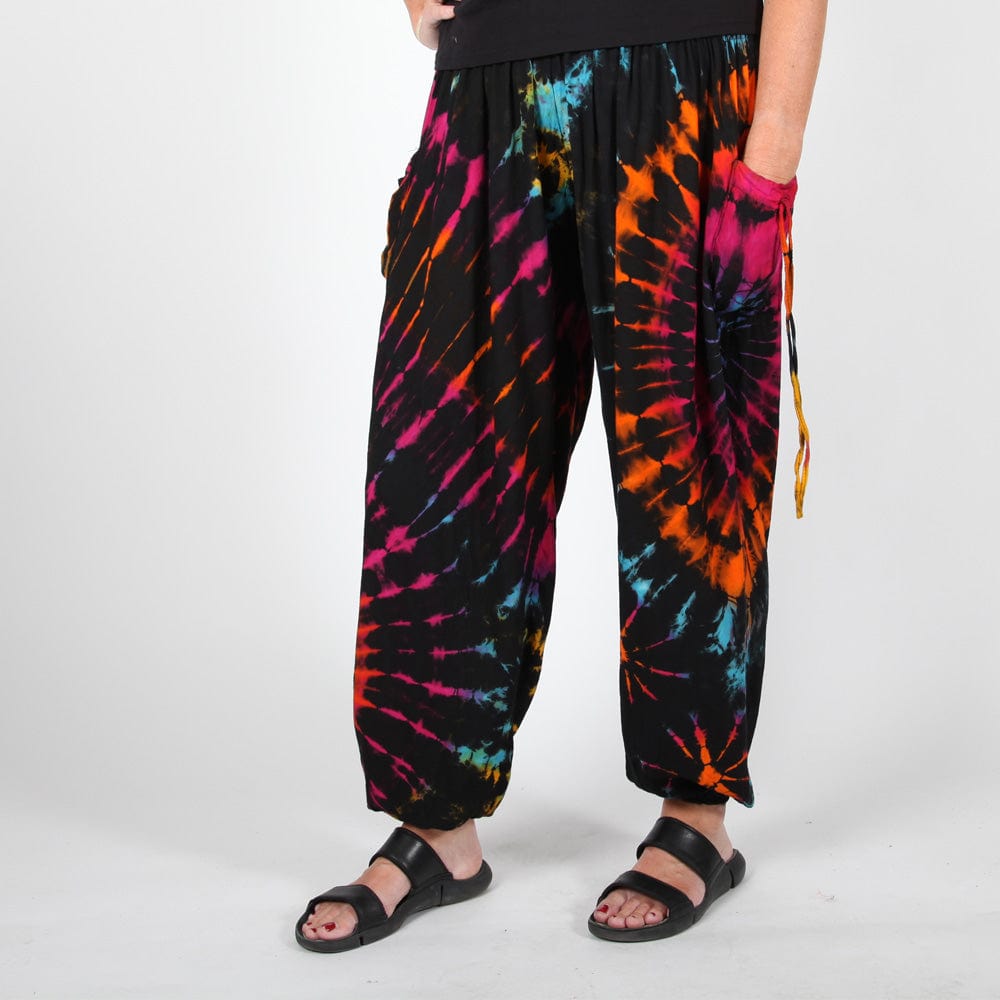 Tie Dye Cargo Harem Pants