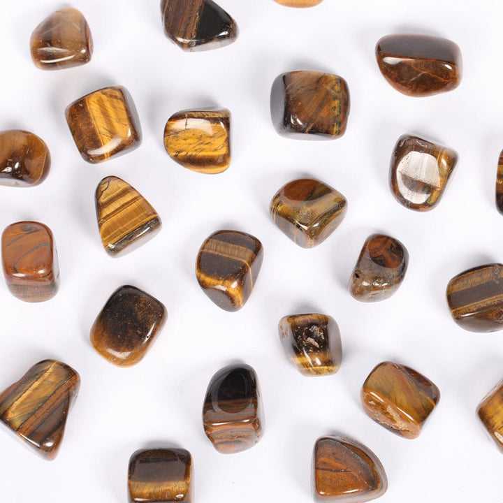 Tiger Eye Crystal Tumble Stone - Bravery . Balance . Power