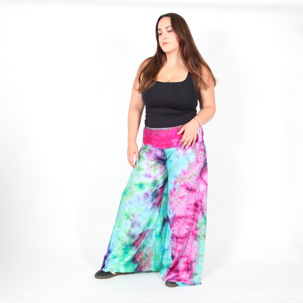 Tie Dye Wide Leg Trousers..