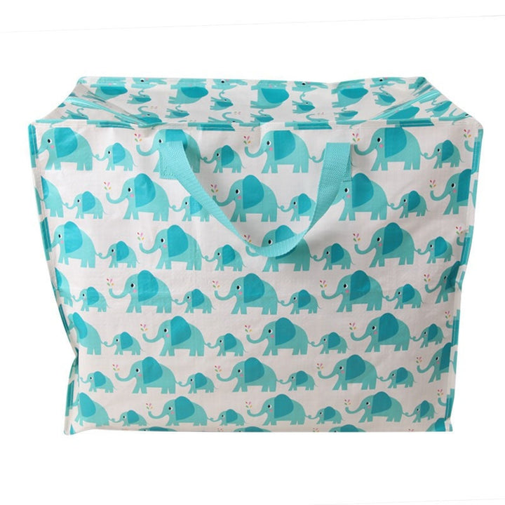 Elephant Print Recycled Laundry Bag