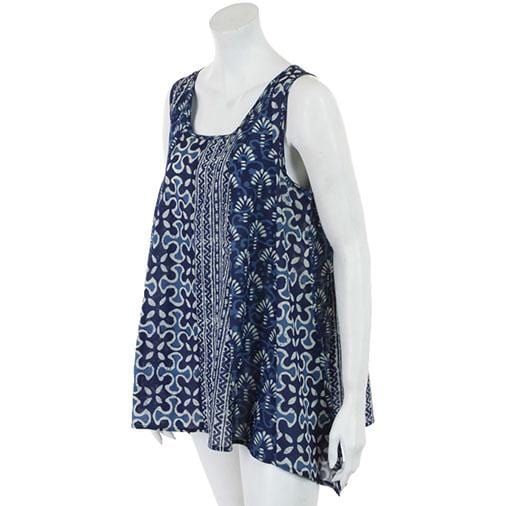 Indian Indigo Patch Top