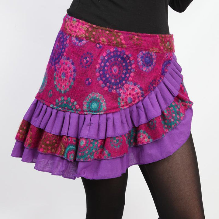 Blanket Mini Popper Skirt