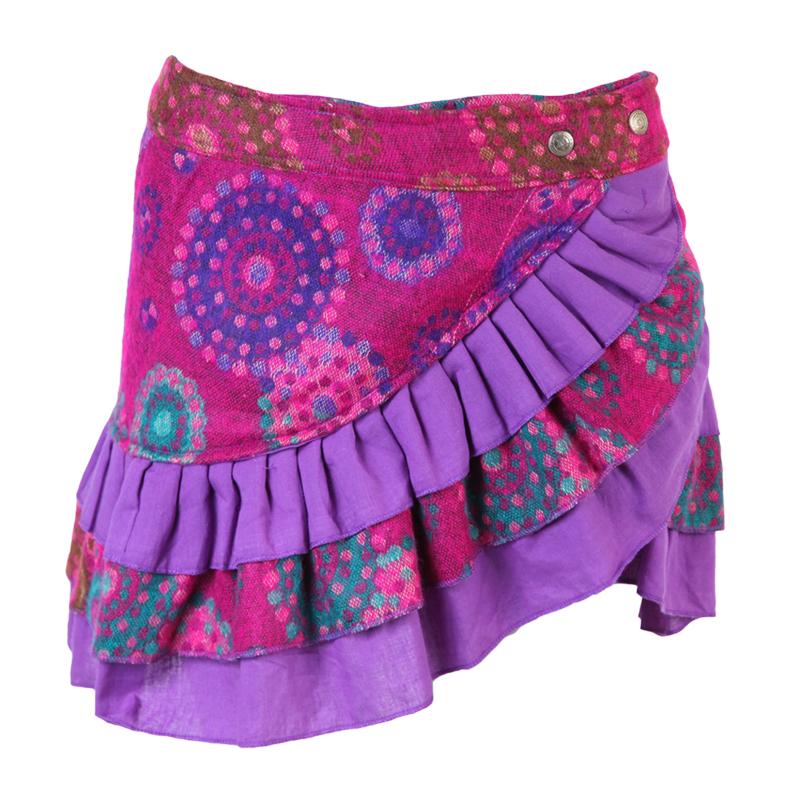 Blanket Mini Popper Skirt