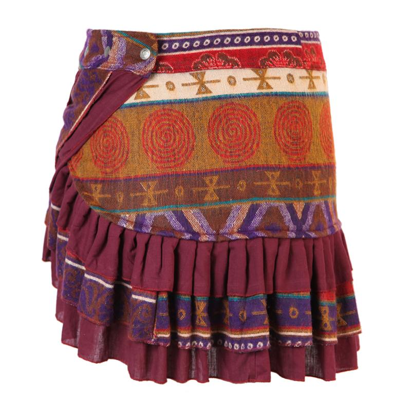 Blanket Mini Popper Skirt