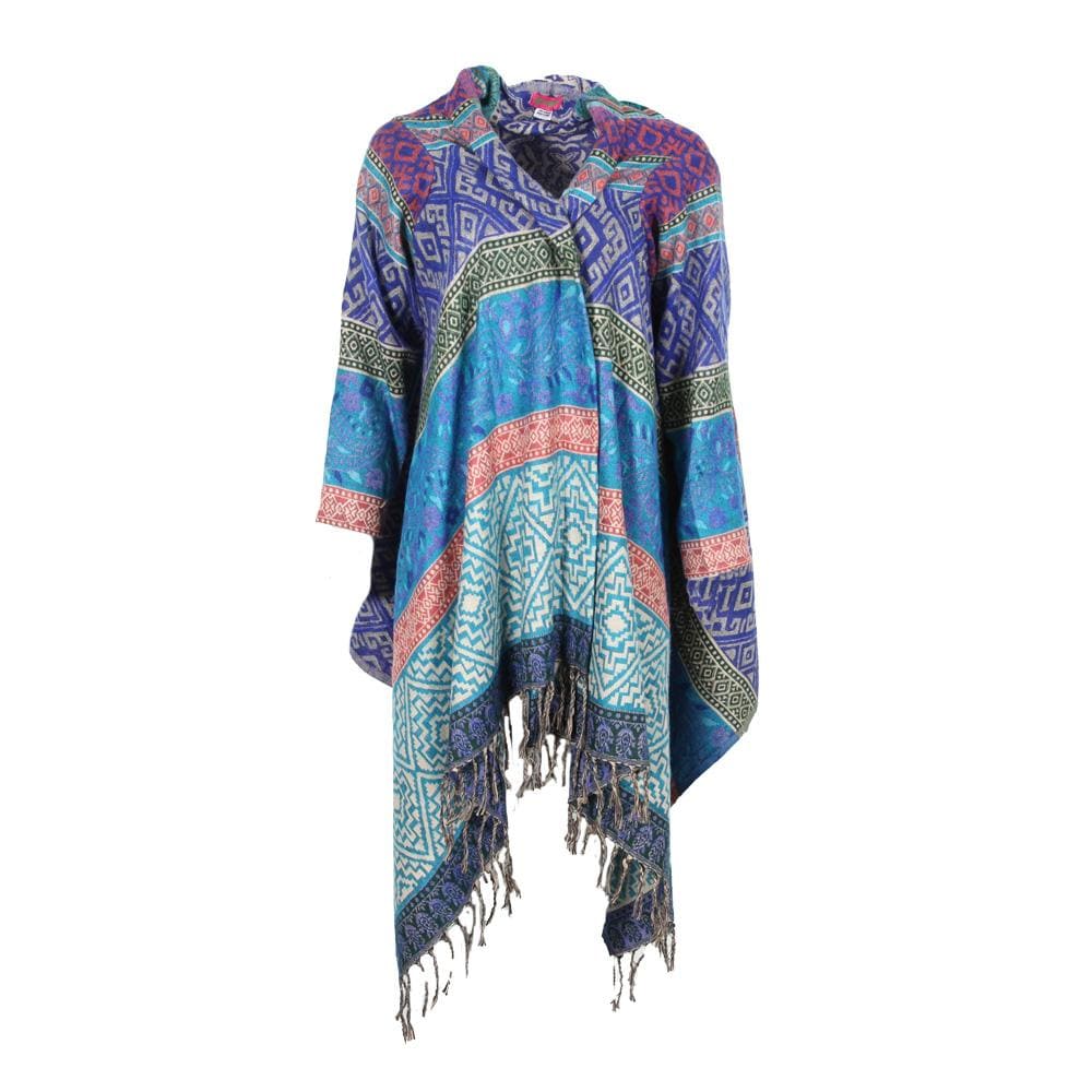 Geometric Blanket Wrap Cardigan