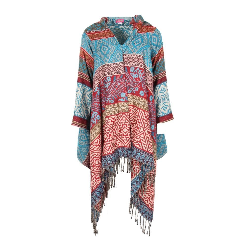 Geometric Blanket Wrap Cardigan