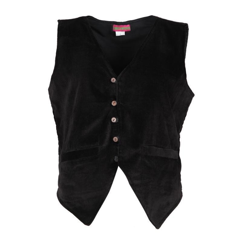 Men's Velvet Button Up Waistcoat