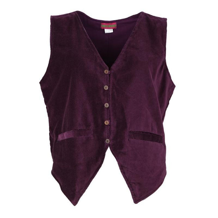 Men's Velvet Button Up Waistcoat