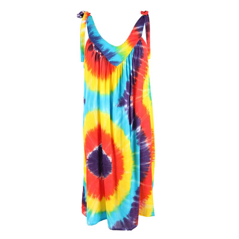 Rainbow Tie Shoulder Dress