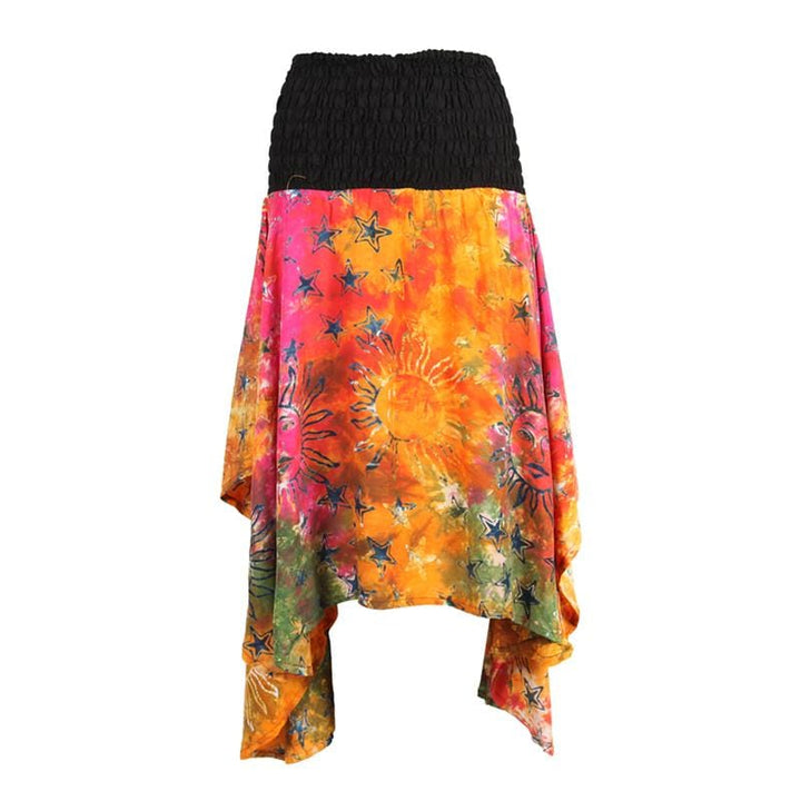 Batik Print Hanky Hem Skirt..