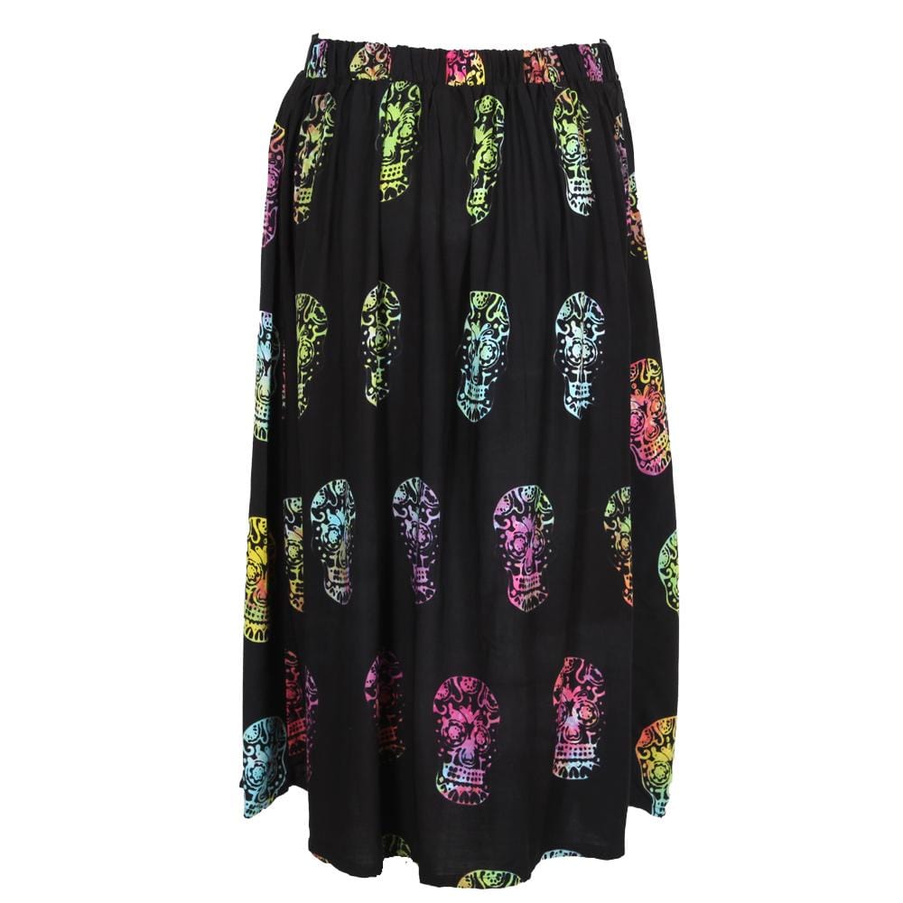 Sugar Skull Button Through Skirt..