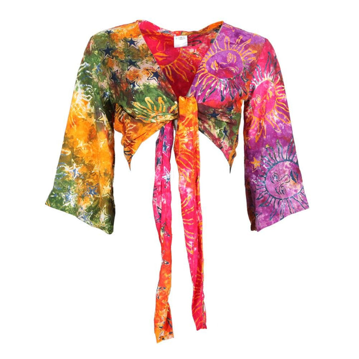 Tie Dye Wrap Top