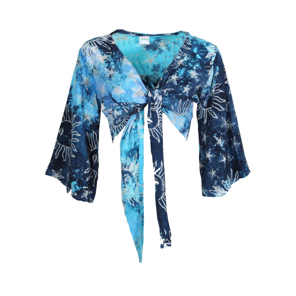 Tie Dye Wrap Top