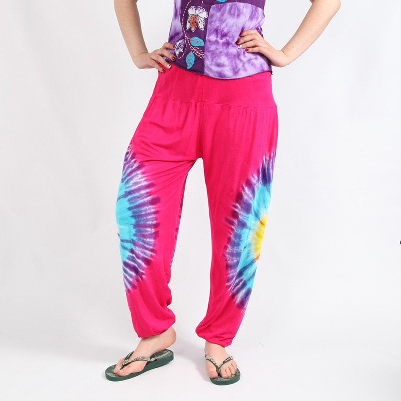 Tie Dye Detail Jersey Genie Trousers