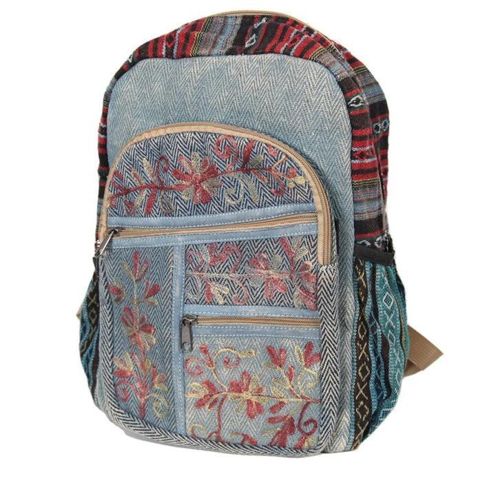 Floral Embroidered Backpack