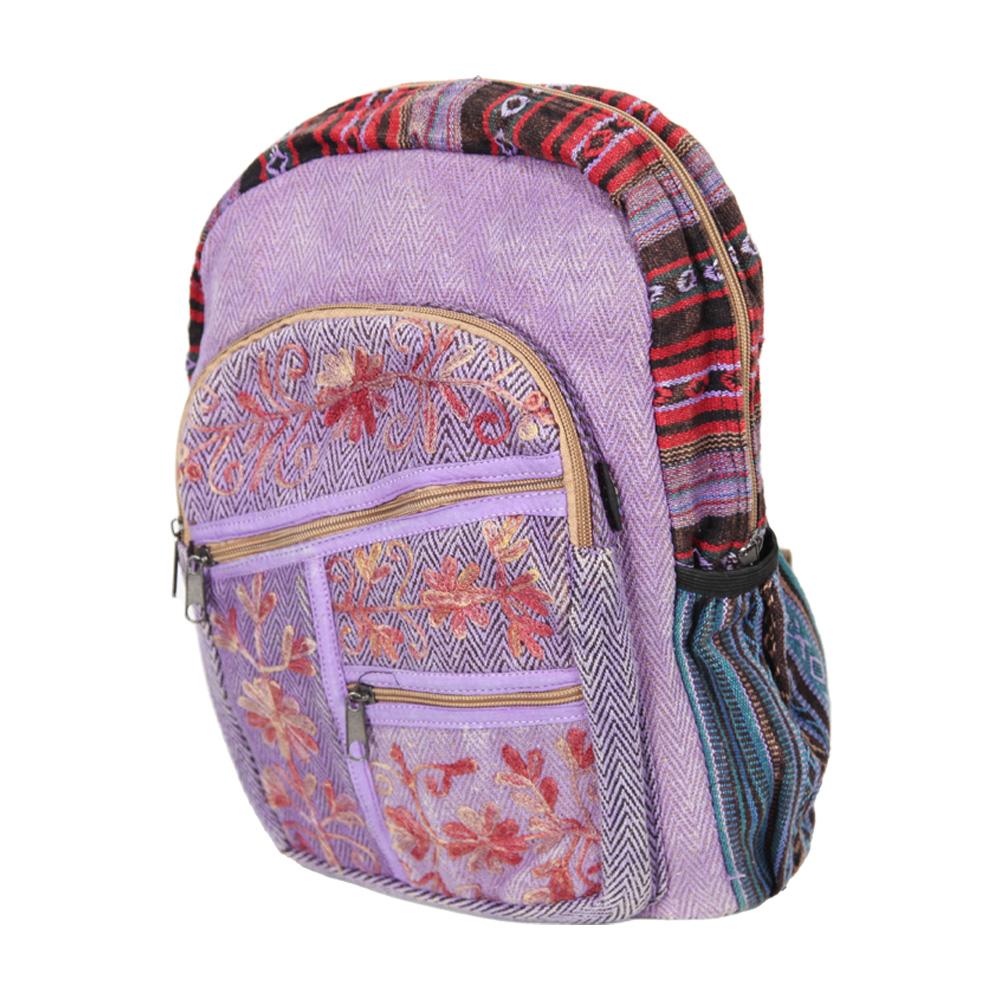 Floral Embroidered Backpack