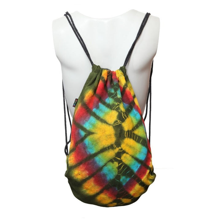 Grunge Tie Dye Drawstring Backpack