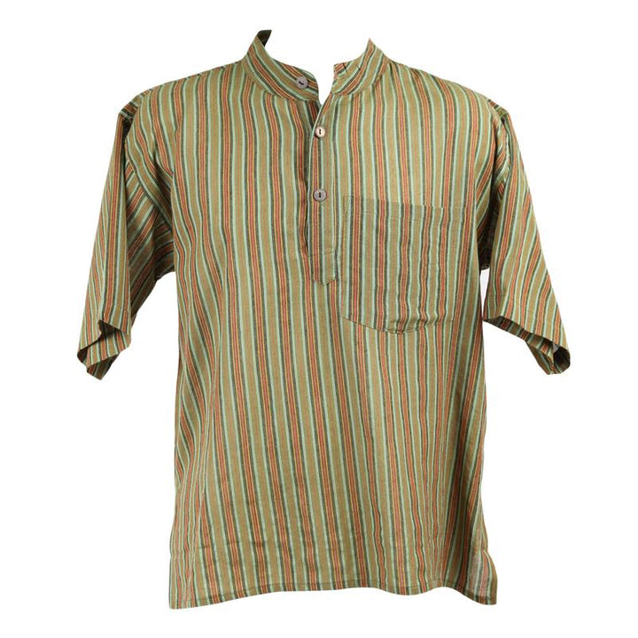 Men's Short Sleeve Grandad Shirts..