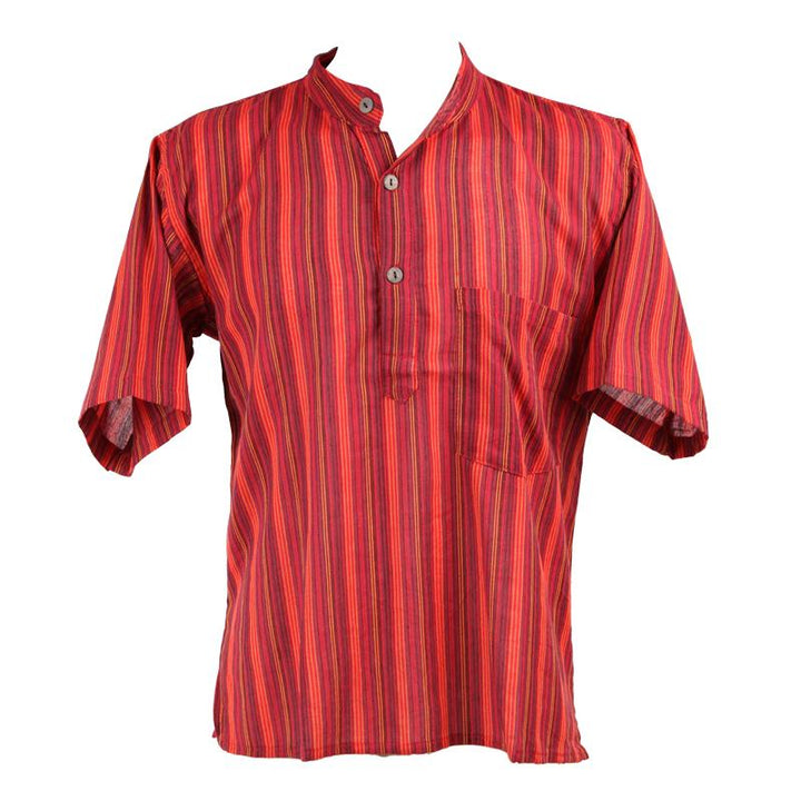 Men's Short Sleeve Grandad Shirts..