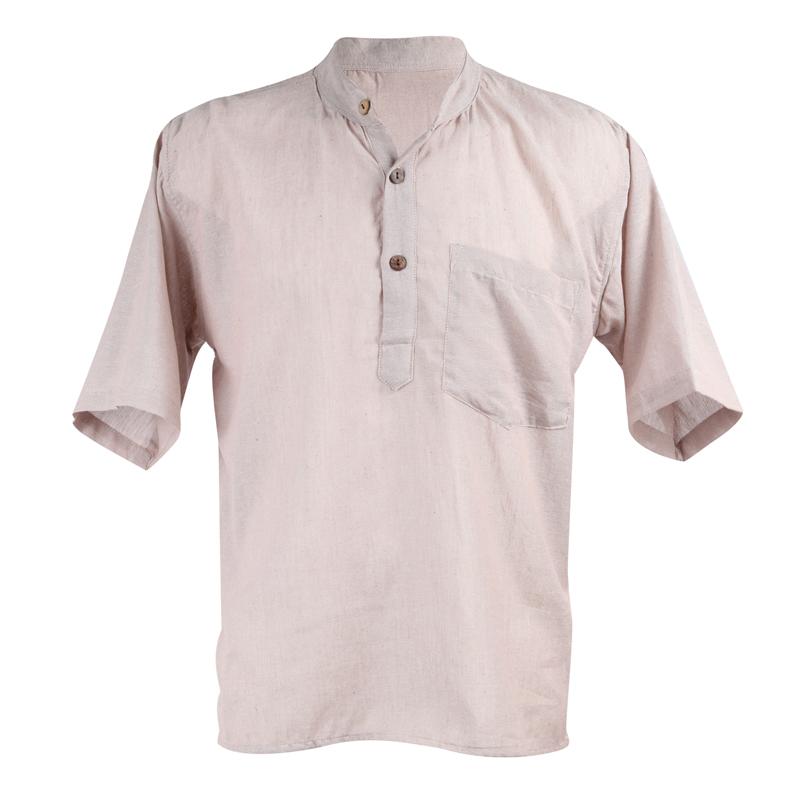 Men's Natural Cotton Short Sleeve Shirt – The Hippy Clothing Co.