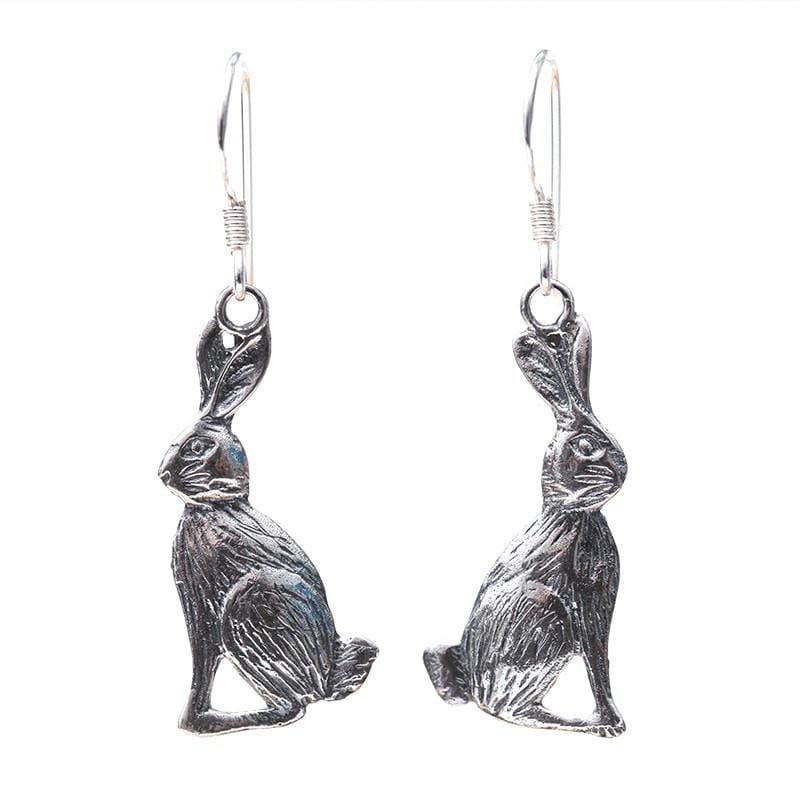 Sterling Silver Hare Earrings – The Hippy Clothing Co.