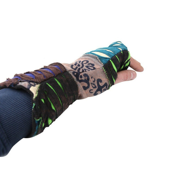 Patchwork Wrist Warmers